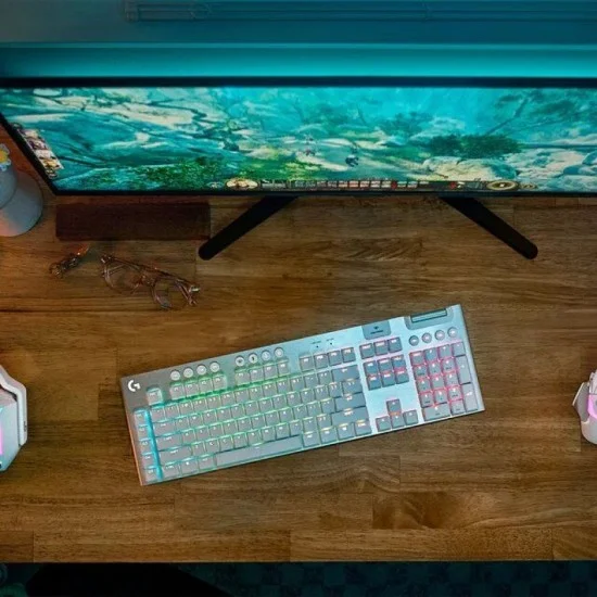 Logitech G915 X Lightspeed Wireless Gaming Keyboard - White - Tactile